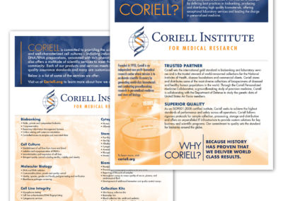 Coriell Institute flyer